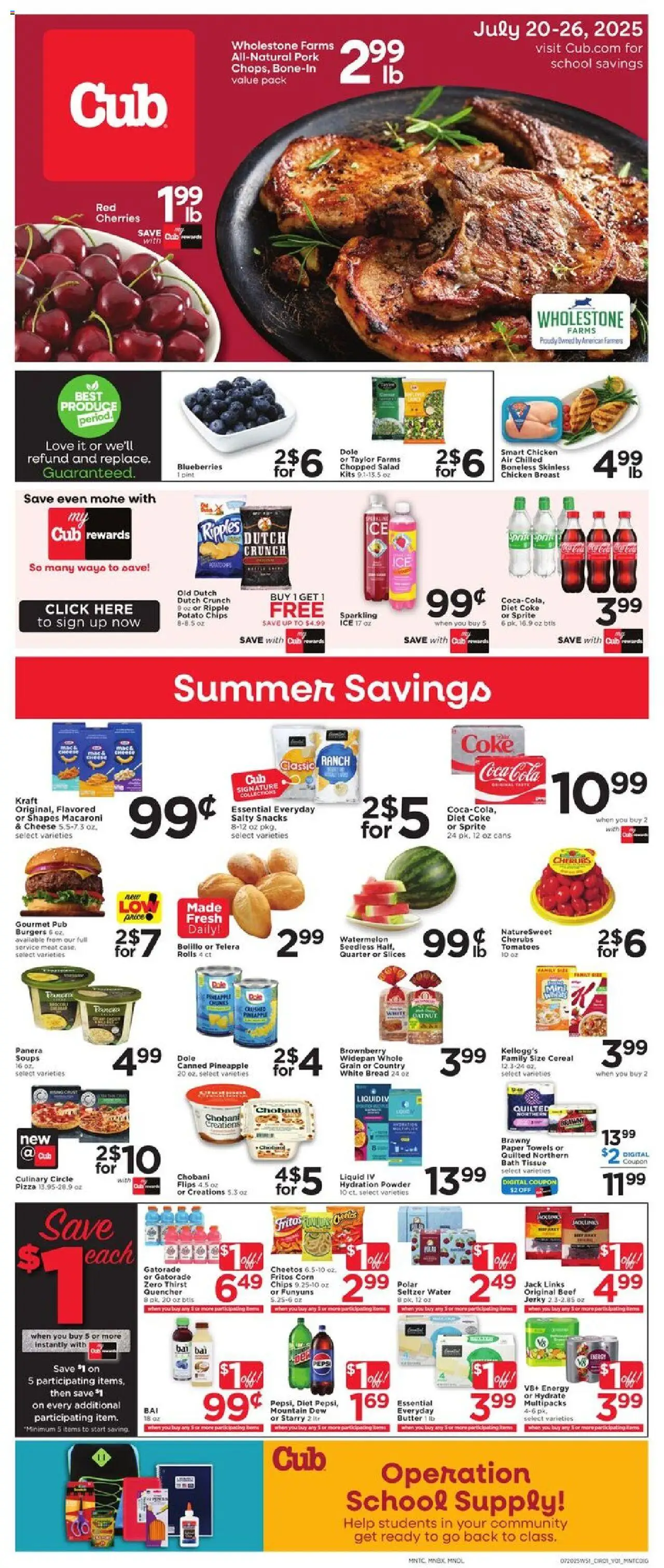 Cub Foods Weekly Savings - MN from 07/20/2025 - Flyer - Page number 1