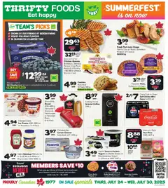 Preview of leaflet Weekly flyer / circulaire from shop Thrifty Foods is valid from Jul 24, 2025