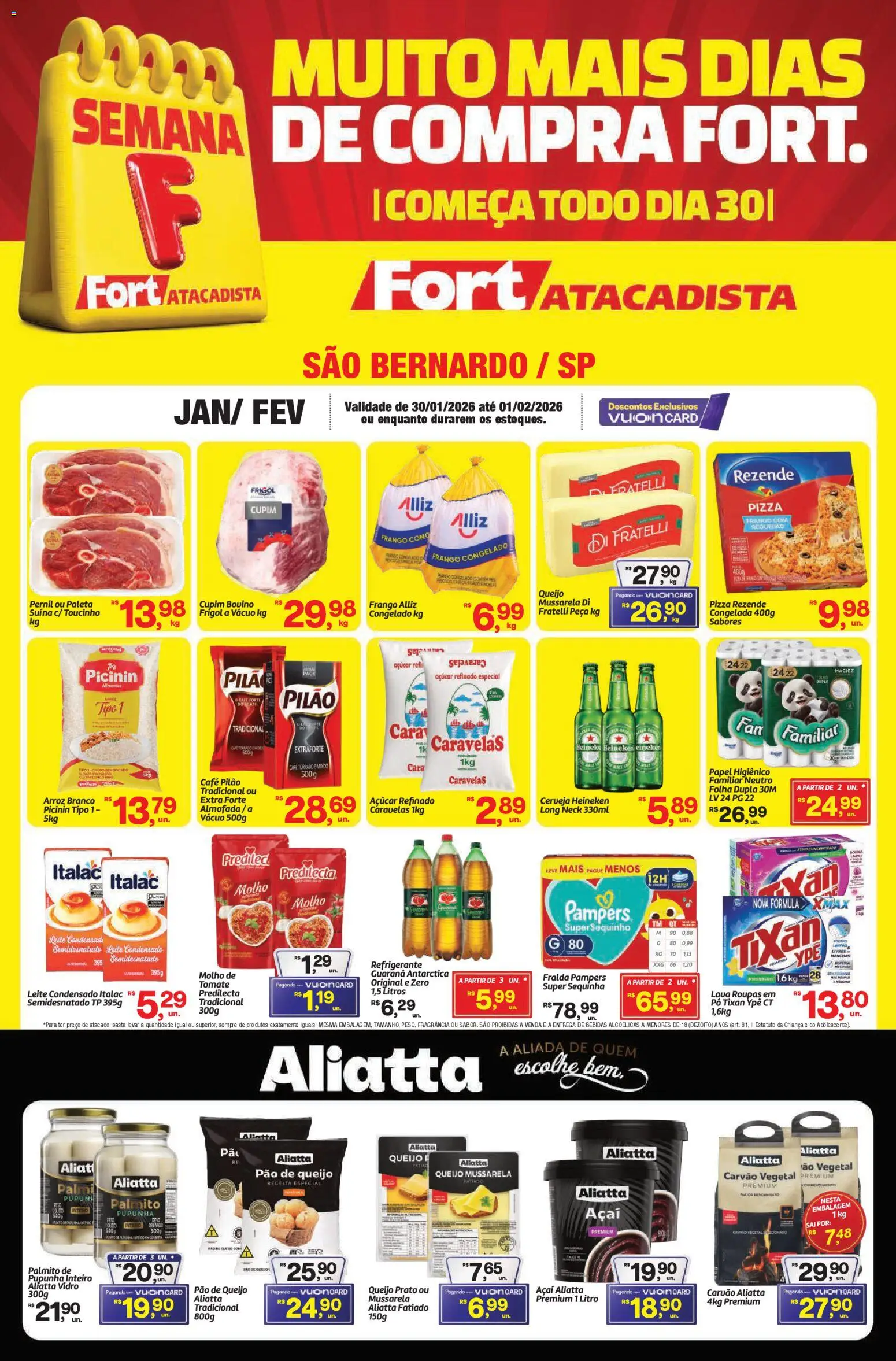 Pré-Visualização do folheto "Ofertas da semana" da loja Fort Atacadista válido a partir de 30/01/2026