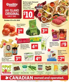 Preview of leaflet Weekly flyer / circulaire from shop Quality Foods is valid from Oct 23, 2025