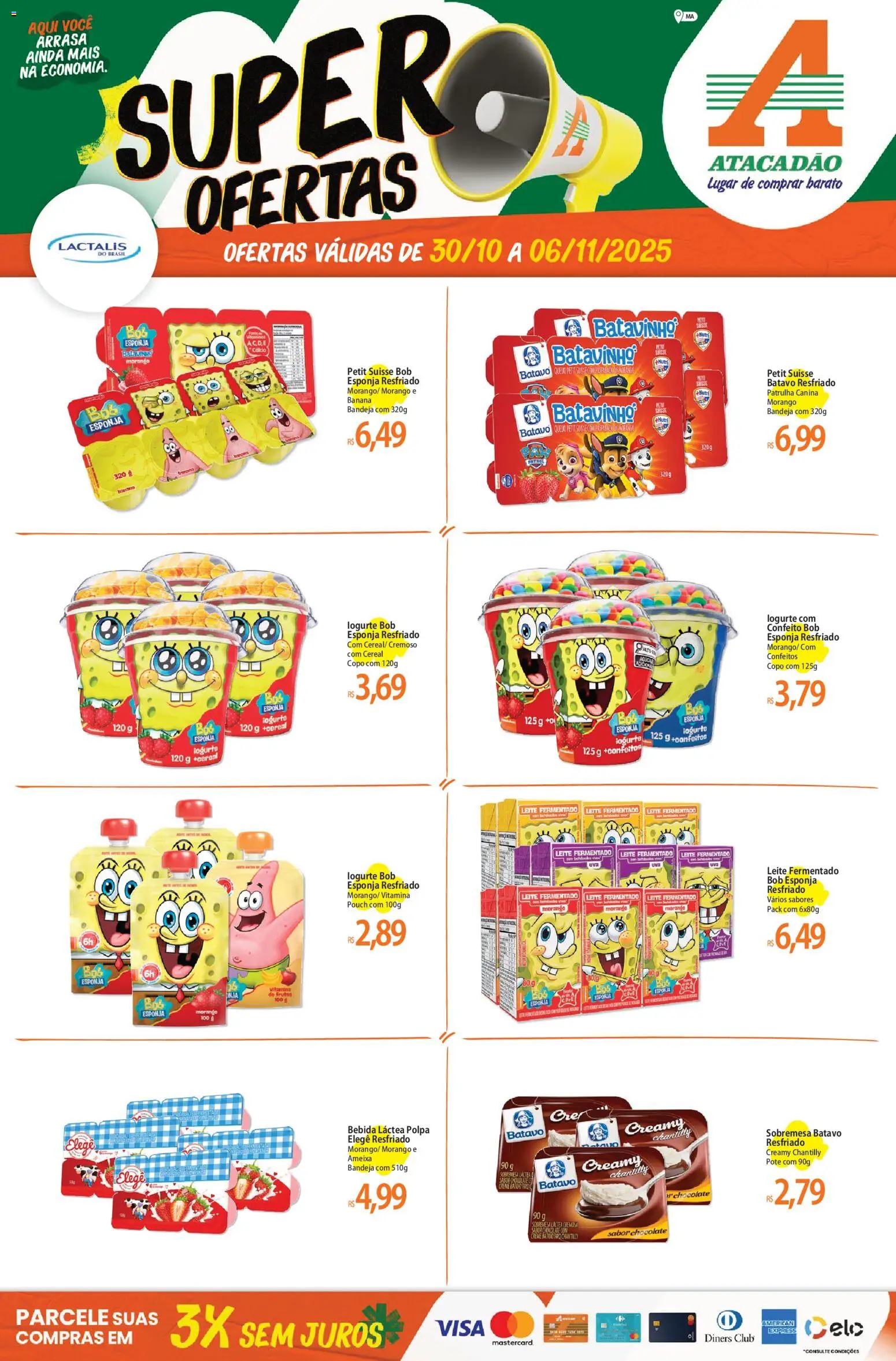 Pré-Visualização do folheto "Ofertas - MA" da loja Atacadão válido a partir de 30/10/2025