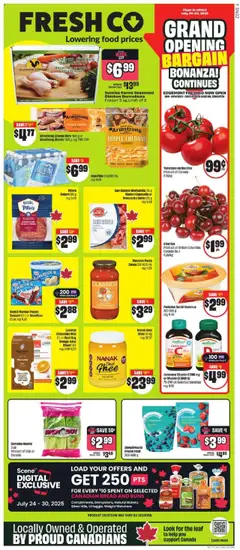 Un aperçu du dépliant Weekly Flyer - AB du magasin FreshCo est valide à partir 24 juill. 2025