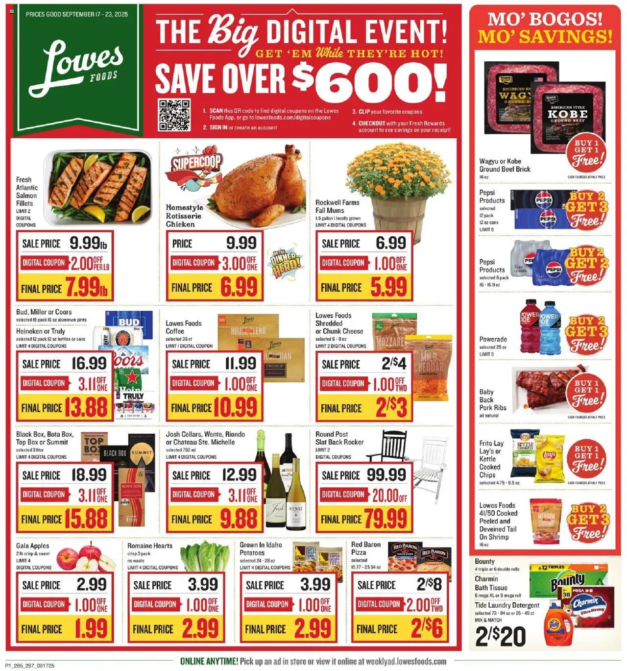 Lowes Foods Weekly Ad - NC from 09/17/2025 - Flyer - Page number 1