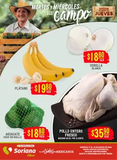 Vista previa las ofertas de la tienda Soriana - Soriana Martes y Miércoles del Campo Híper: Saltillo y Torreón desde el 17/03/2026 