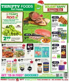 Un aperçu du dépliant Weekly flyer / circulaire du magasin Thrifty Foods est valide à partir 20 nov. 2025