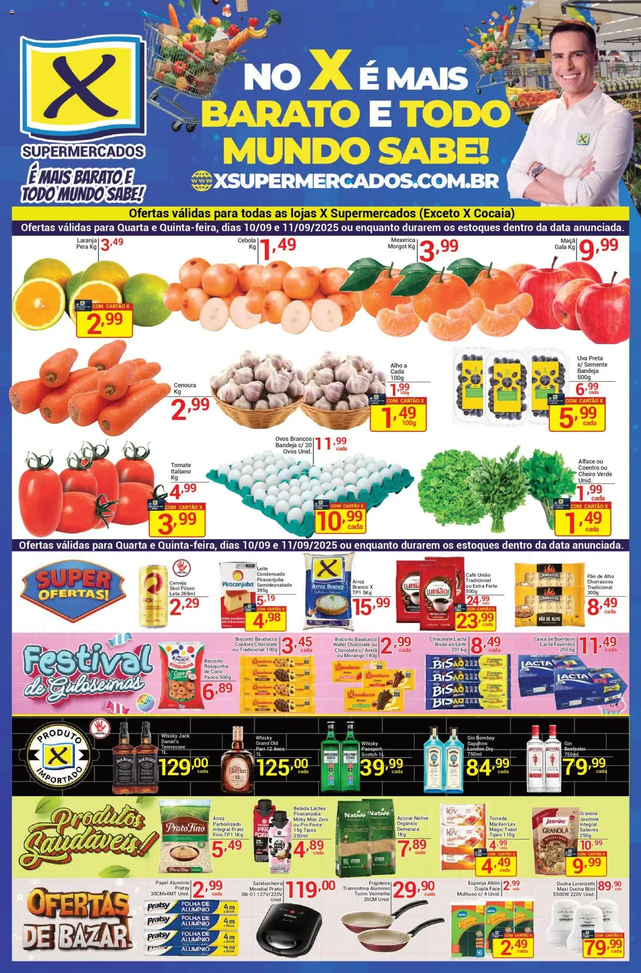 X Supermercados folheto "Ofertas da semana" válido a partir de 10/09/2025 - número de página 1