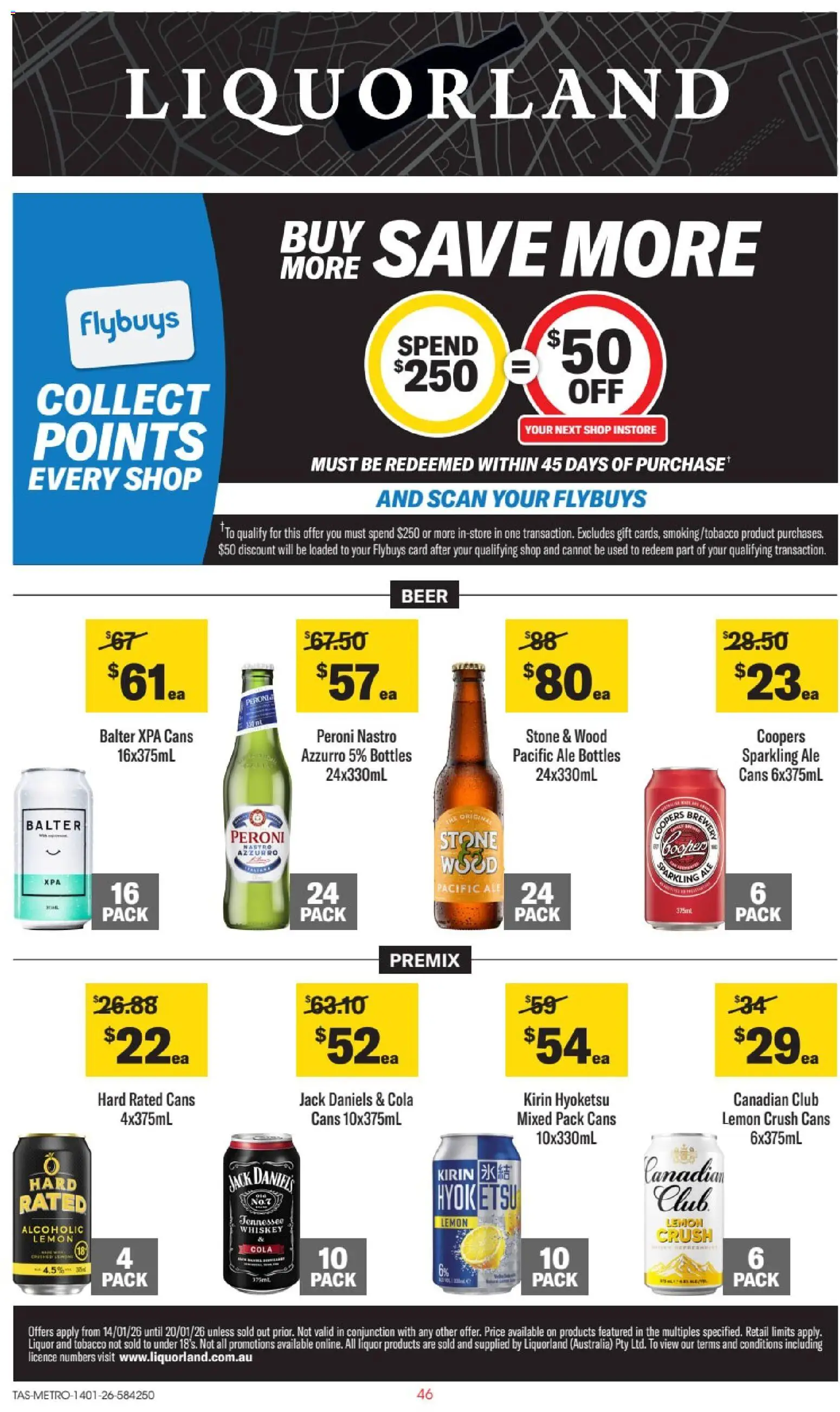 Preview of catalogue Catalogue TAS from shop Liquorland valid 14/01/2026