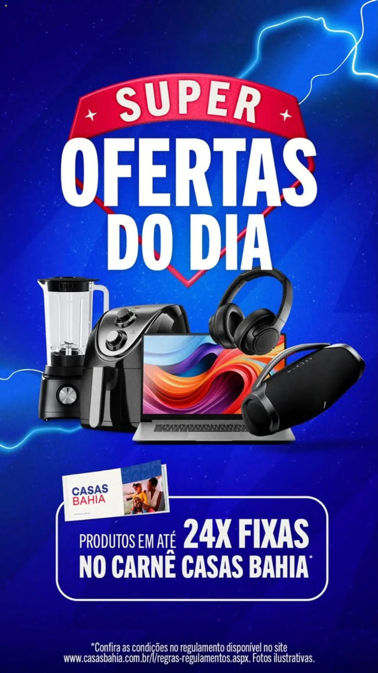 Pré-Visualização do folheto "Promoções" da loja Casas Bahia válido a partir de 06/01/2026