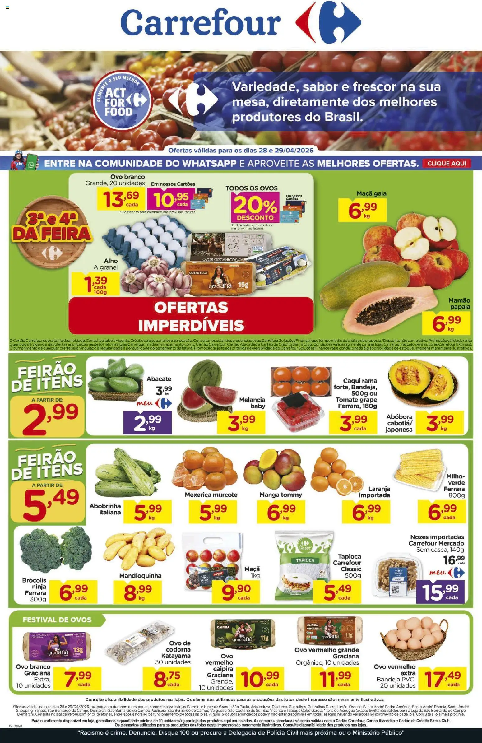 Pré-Visualização do folheto "Carrefour ofertas Feira" da loja Carrefour válido a partir de 28/04/2026