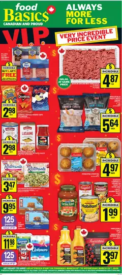 Preview of leaflet Food Basics weekly flyer - Ancaster from shop Food Basics is valid from Mar 19, 2026