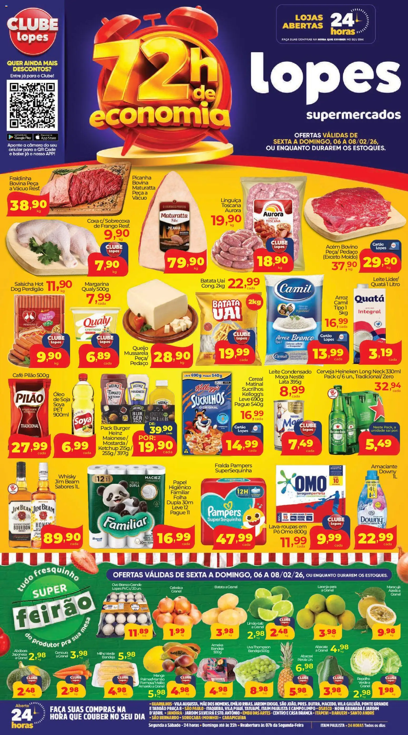 Pré-Visualização do folheto "Ofertas da semana" da loja Lopes Supermercados válido a partir de 06/02/2026