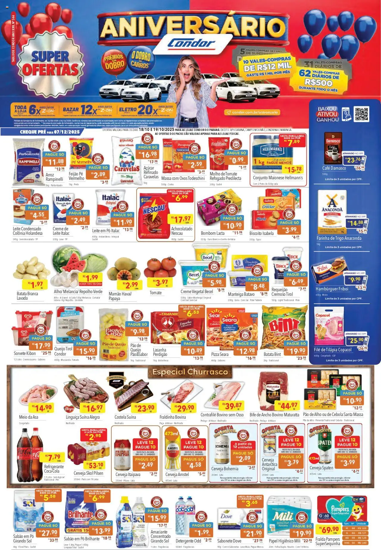 Supermercados Condor folheto "Ofertas Fim de Semana" válido a partir de 18/10/2025 - número de página 1