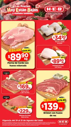 Vista previa las ofertas de la tienda H-E-B - Folleto desde el 19/08/2025 