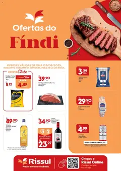 Pré-Visualização do folheto "Ofertas do Fíndi" da loja Rissul válido a partir de 08/08/2025