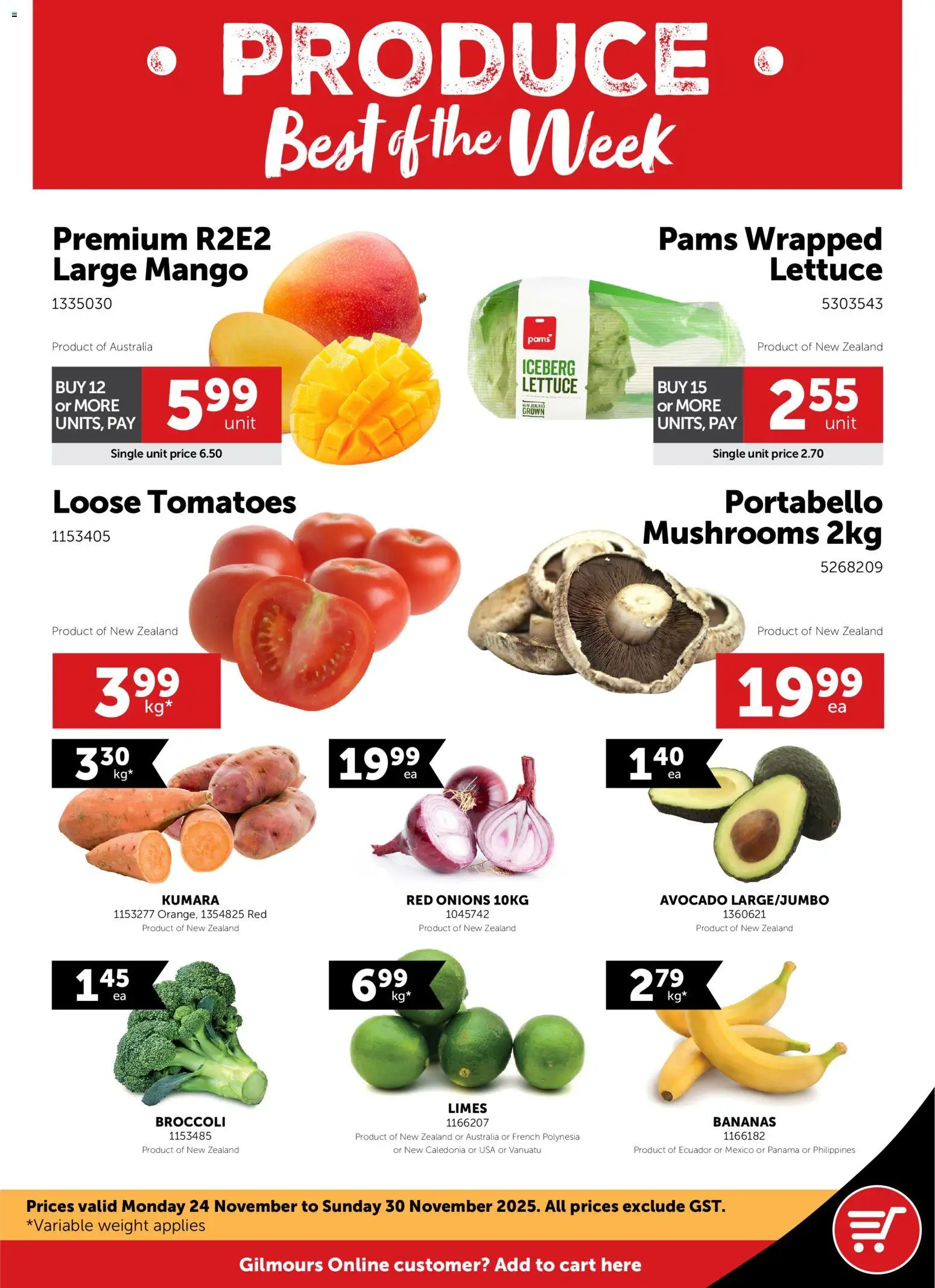 Preview of catalogue Catalogue from shop Gilmours valid 24 Nov 2025