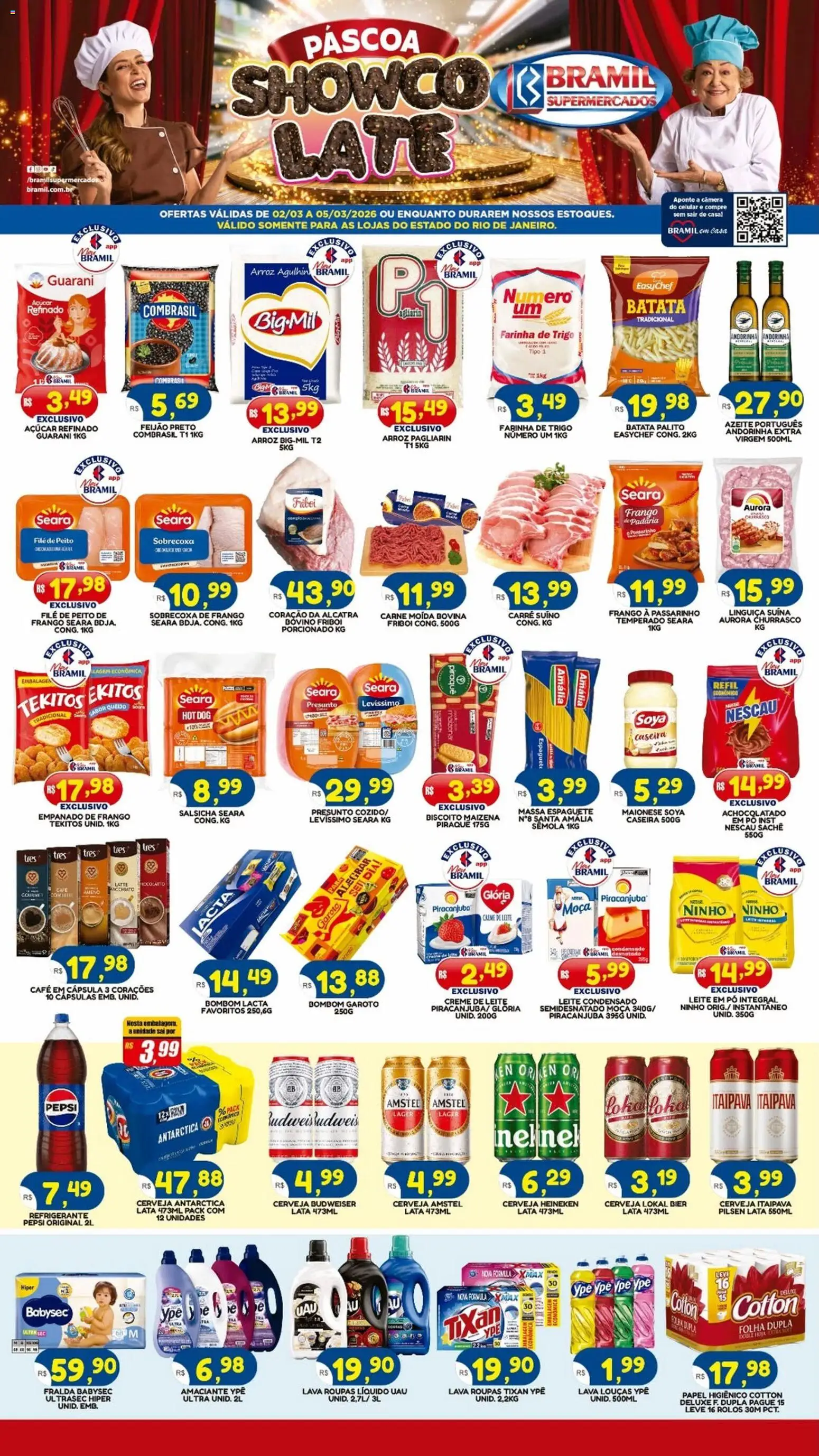 Pré-Visualização do folheto "Bramil Supermercados - Ofertas da semana" da loja Bramil Supermercados válido a partir de 02/03/2026