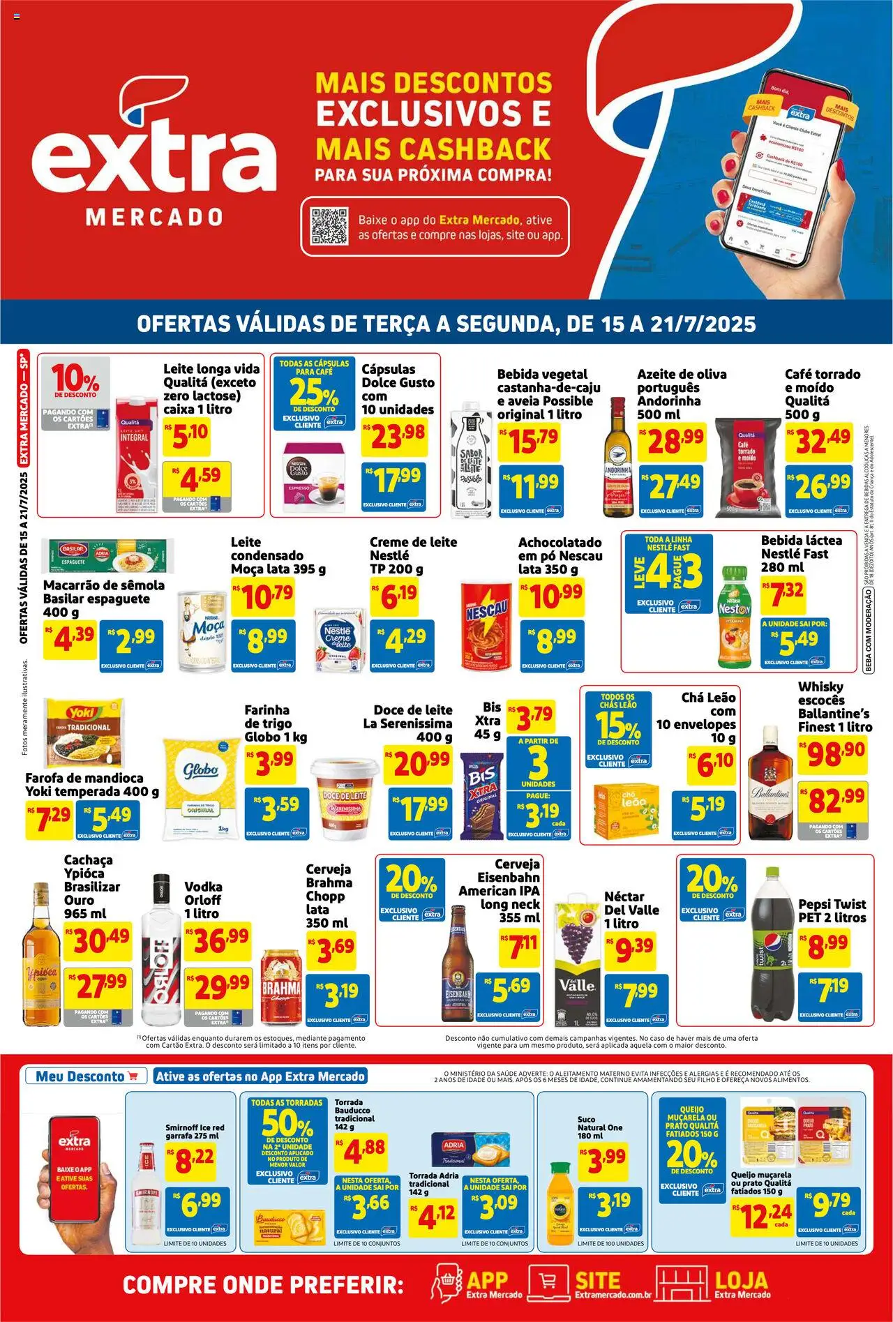 Extra folheto "Ofertas de Mercado" válido a partir de 15/07/2025 - número de página 1