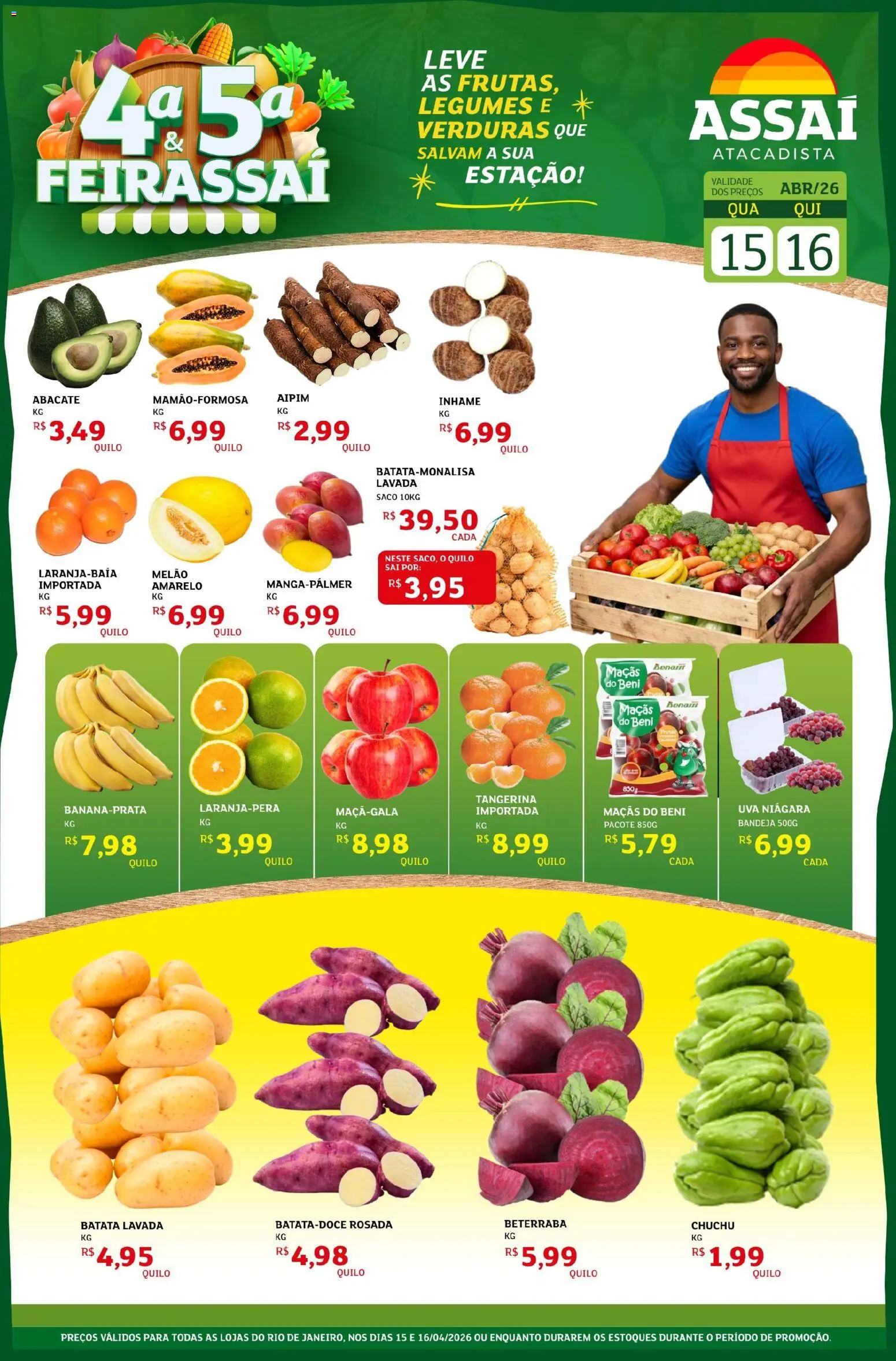Pré-Visualização do folheto "Assaí Atacadista ofertas - RJ" da loja Assaí Atacadista válido a partir de 15/04/2026