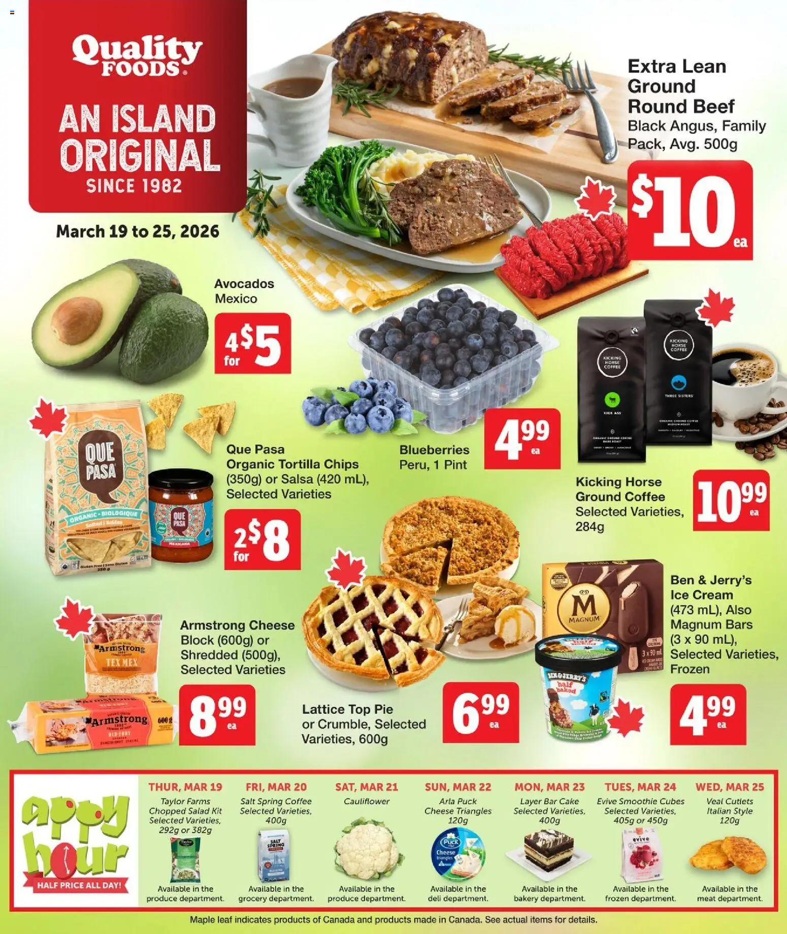 Preview of leaflet Quality Foods weekly flyer / circulaire from shop Quality Foods is valid from Mar 19, 2026