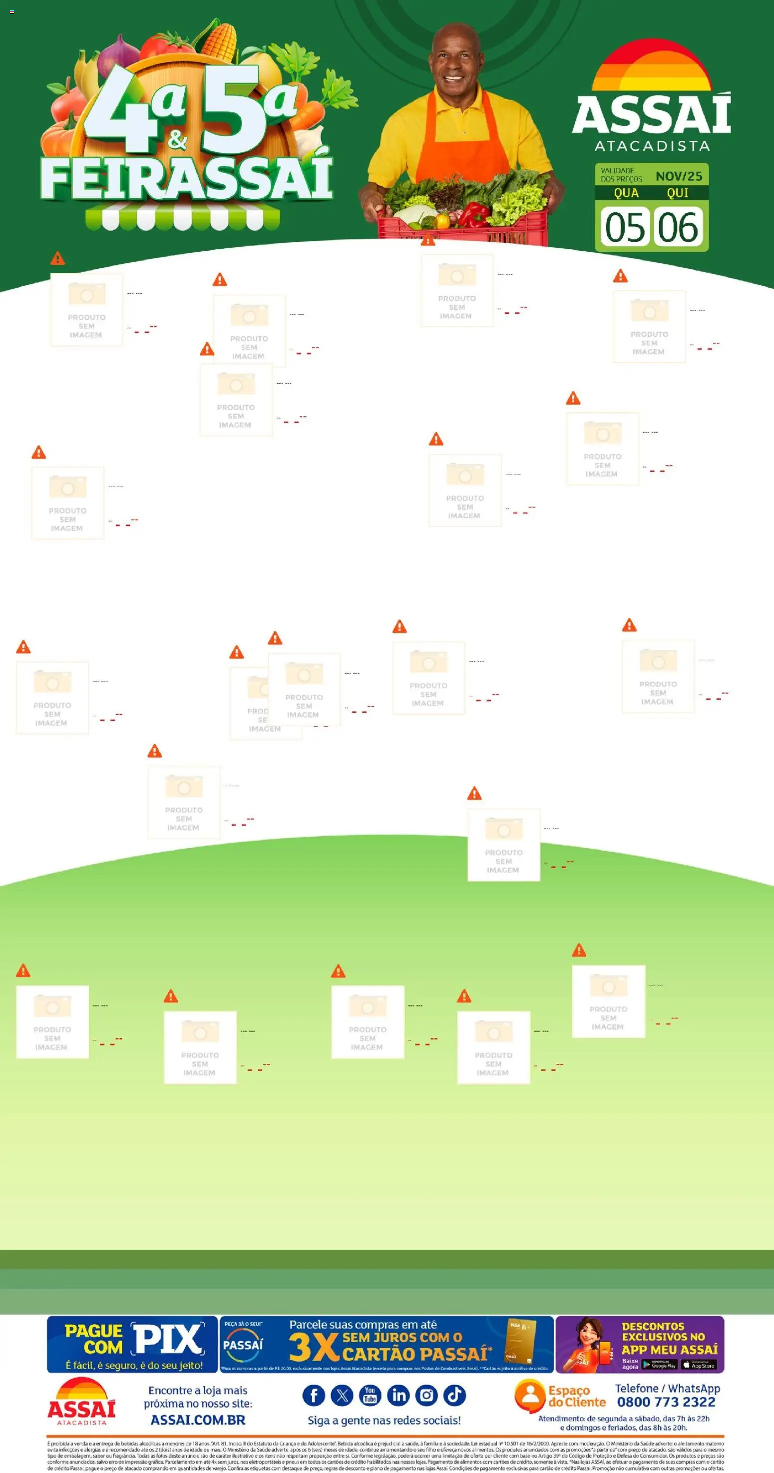 Pré-Visualização do folheto "Encarte - PE" da loja Assaí Atacadista válido a partir de 05/11/2025