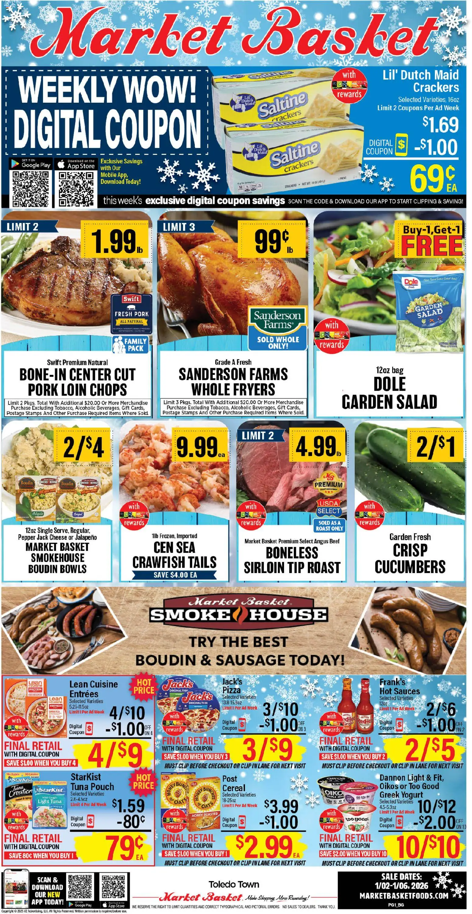 Ad Preview of Market Basket Weekly Ad from 01/02/2026