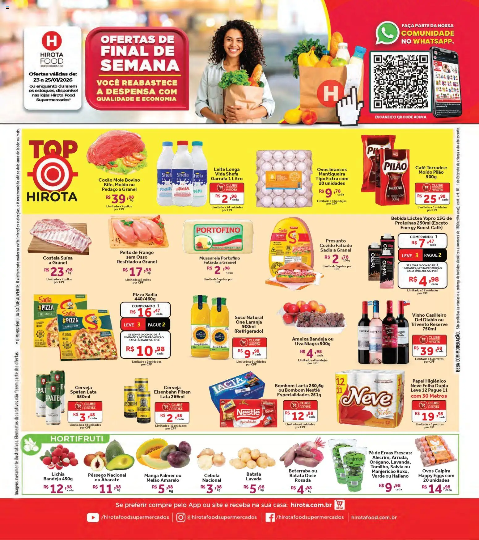 Pré-Visualização do folheto "Ofertas de Fim de Semana" da loja Hirota Food válido a partir de 23/01/2026
