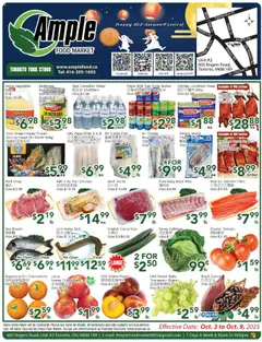 Preview of leaflet Weekly flyer Toronto York from shop Ample Food Market is valid from Oct 03, 2025