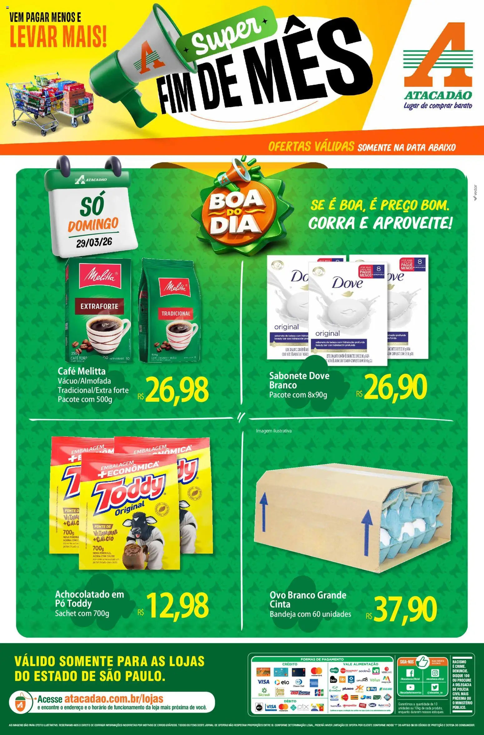 Pré-Visualização do folheto "Atacadão ofertas - SP" da loja Atacadão válido a partir de 29/03/2026