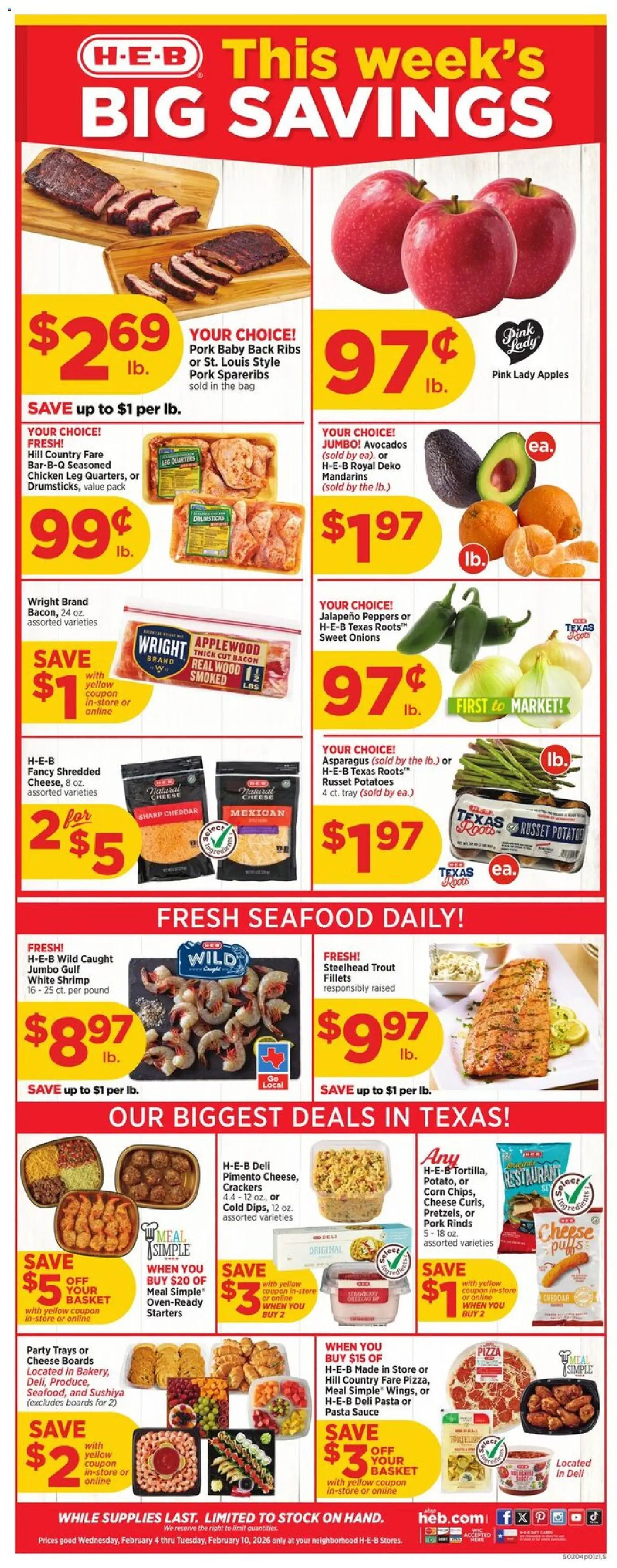 Ad Preview of H-E-B Weekly Ad from 02/04/2026