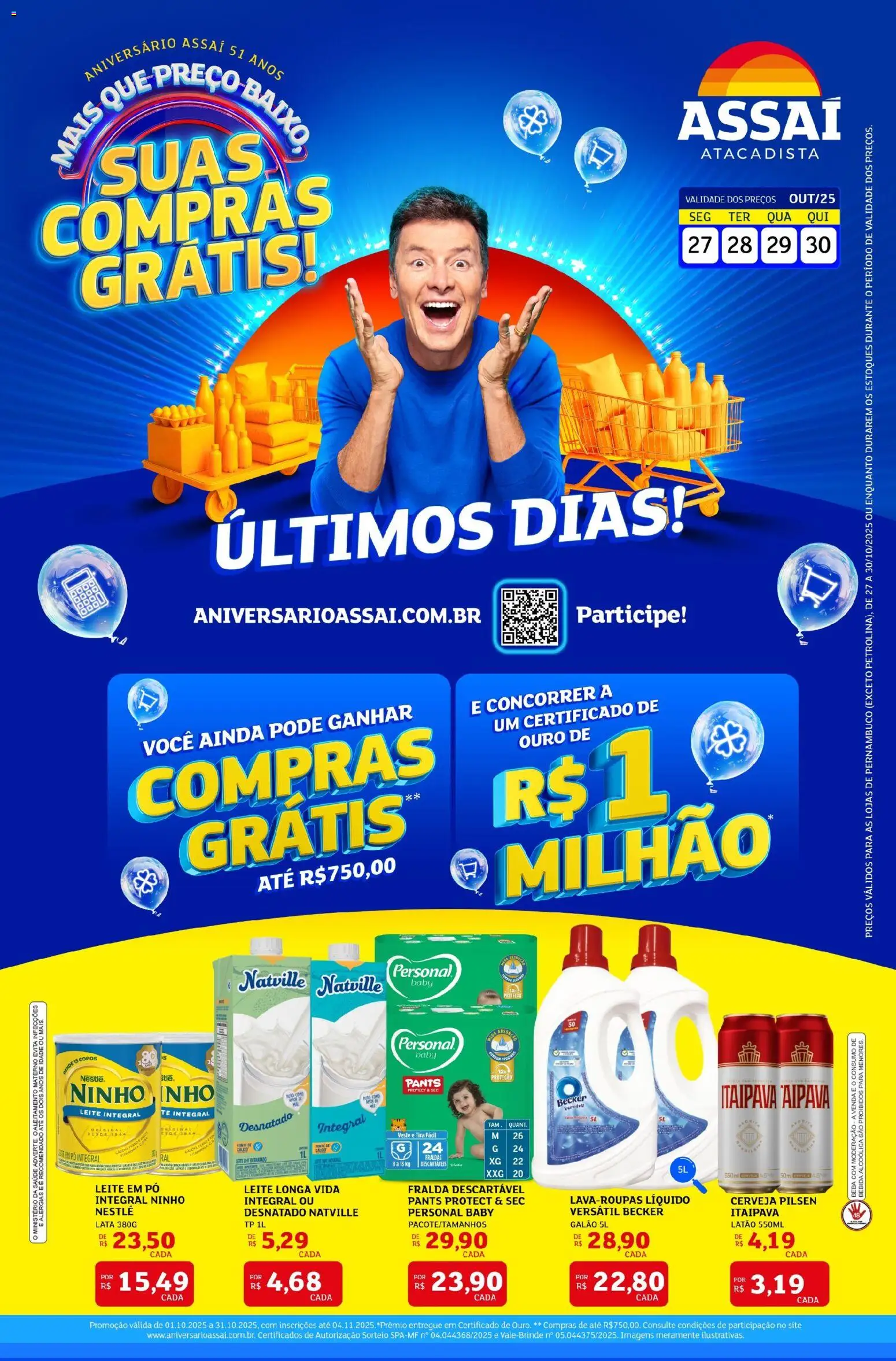 Pré-Visualização do folheto "Encarte - PE" da loja Assaí Atacadista válido a partir de 27/10/2025