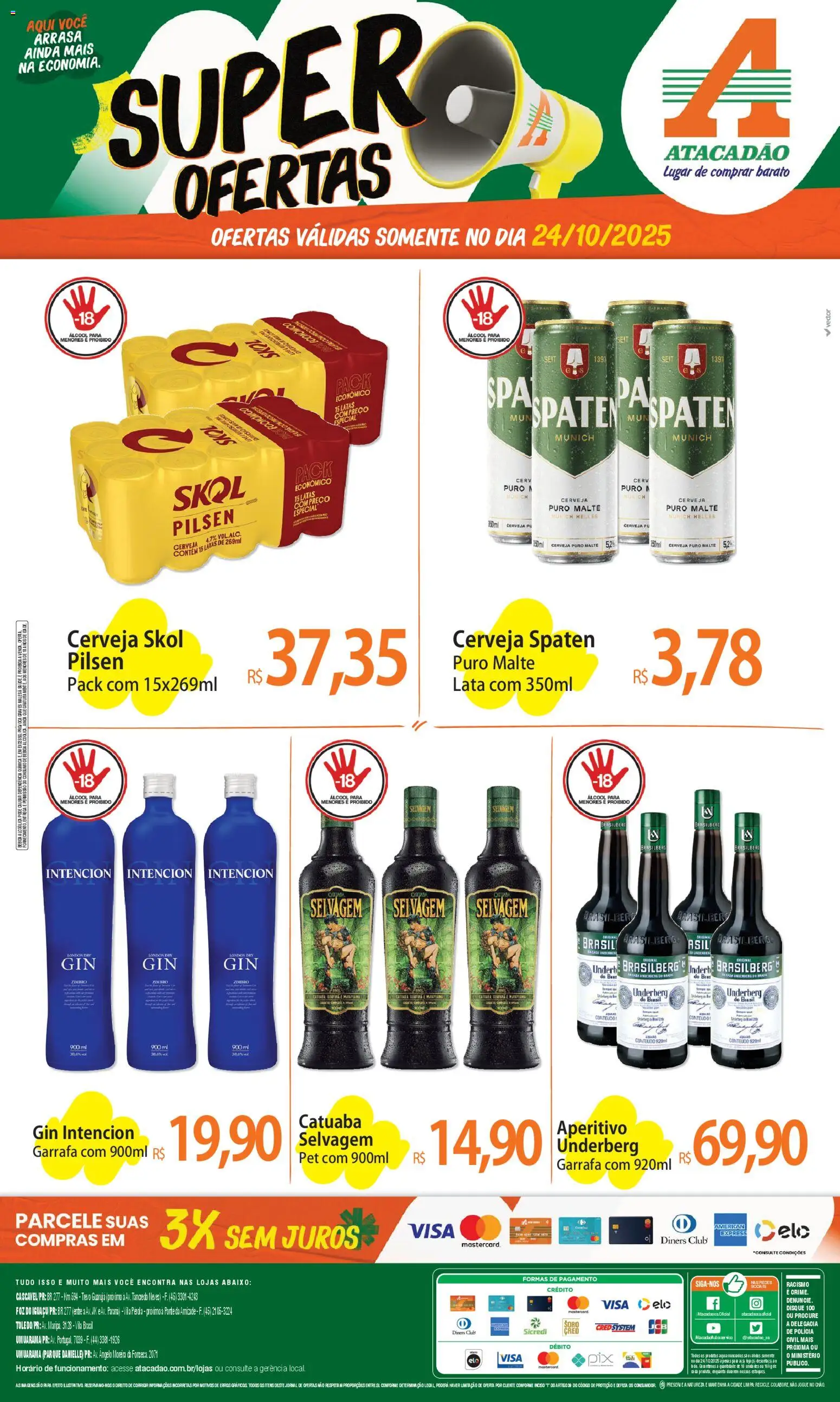 Atacadão folheto "Ofertas - PR" válido a partir de 24/10/2025 - número de página 1