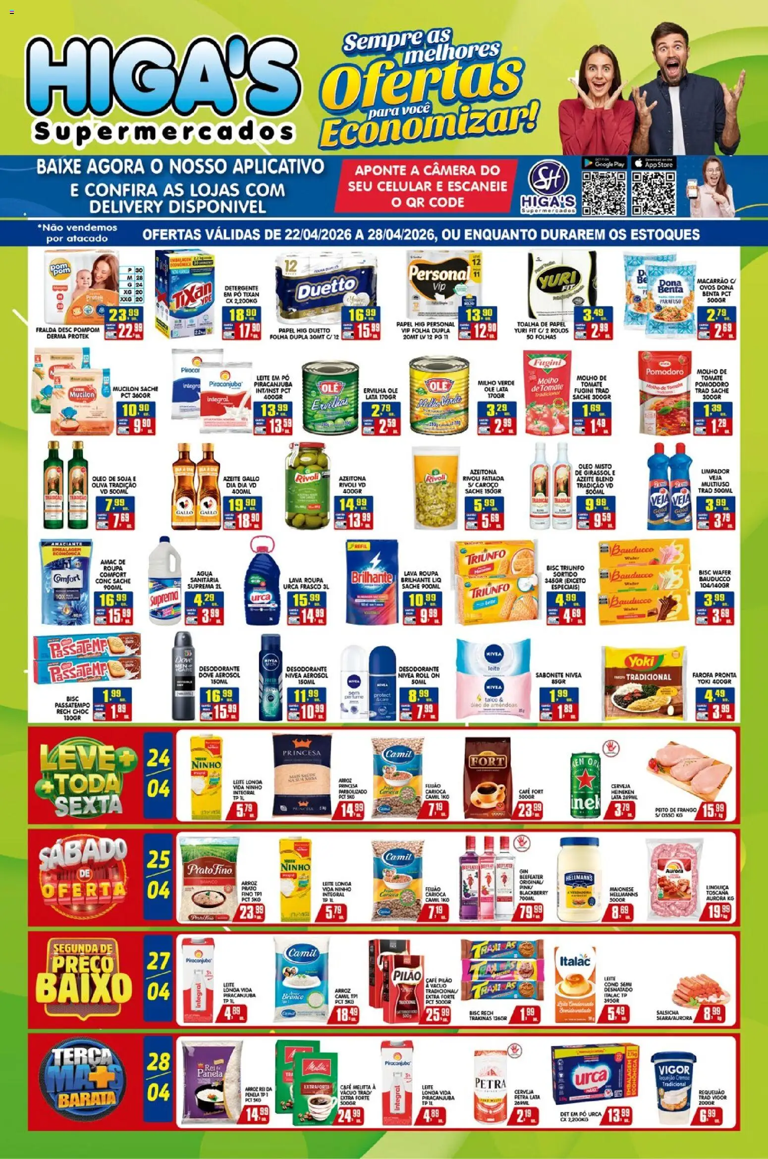 Pré-Visualização do folheto "Higa's Supermercado - Ofertas da semana" da loja Higa's Supermercado válido a partir de 22/04/2026