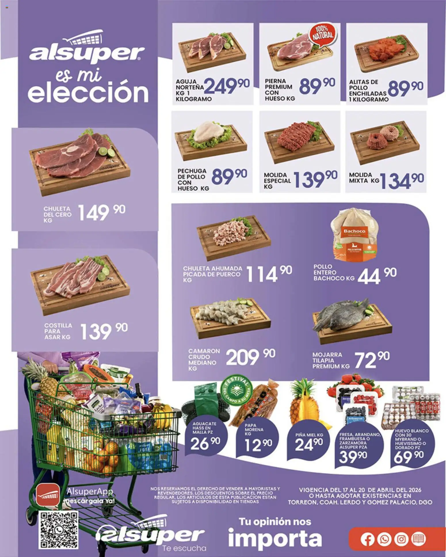 Vista previa las ofertas de la tienda Alsuper - Alsuper folleto Laguna desde el 17/04/2026 