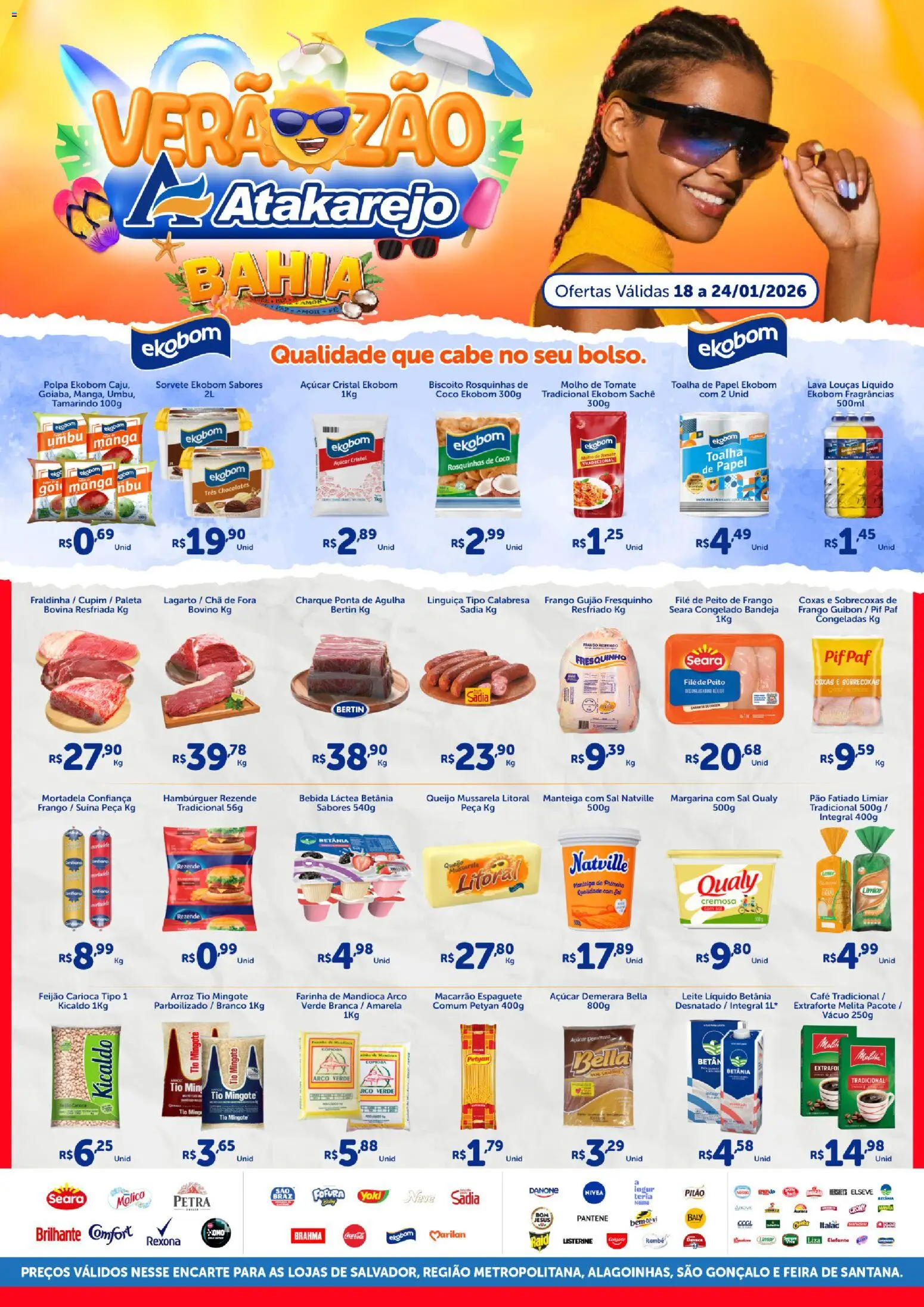 Pré-Visualização do folheto "Encarte" da loja Atakarejo válido a partir de 18/01/2026