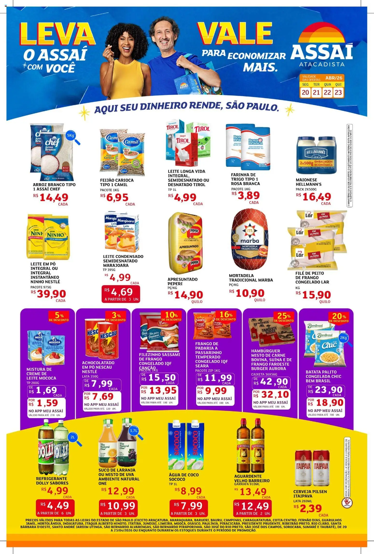 Pré-Visualização do folheto "Assaí Atacadista ofertas - SP" da loja Assaí Atacadista válido a partir de 20/04/2026