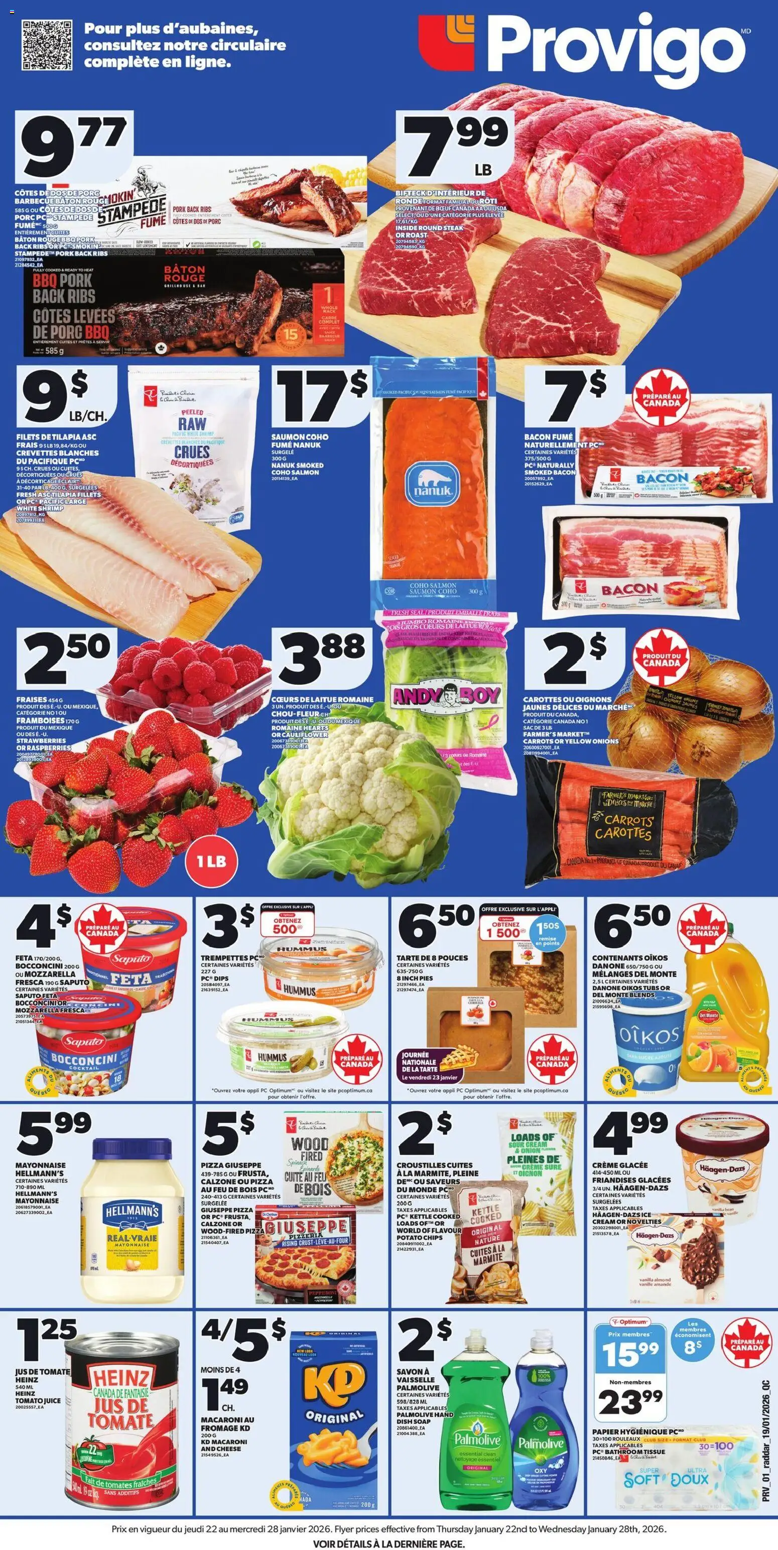 Preview of leaflet Weekly flyer / circulaire from shop Provigo is valid from Jan 22, 2026