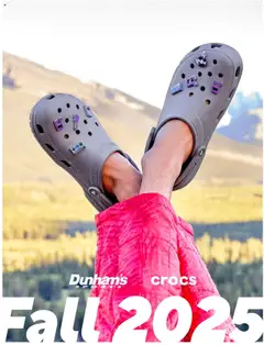 Ad Preview of Dunham's Sports Crocs Guide from 08/21/2025