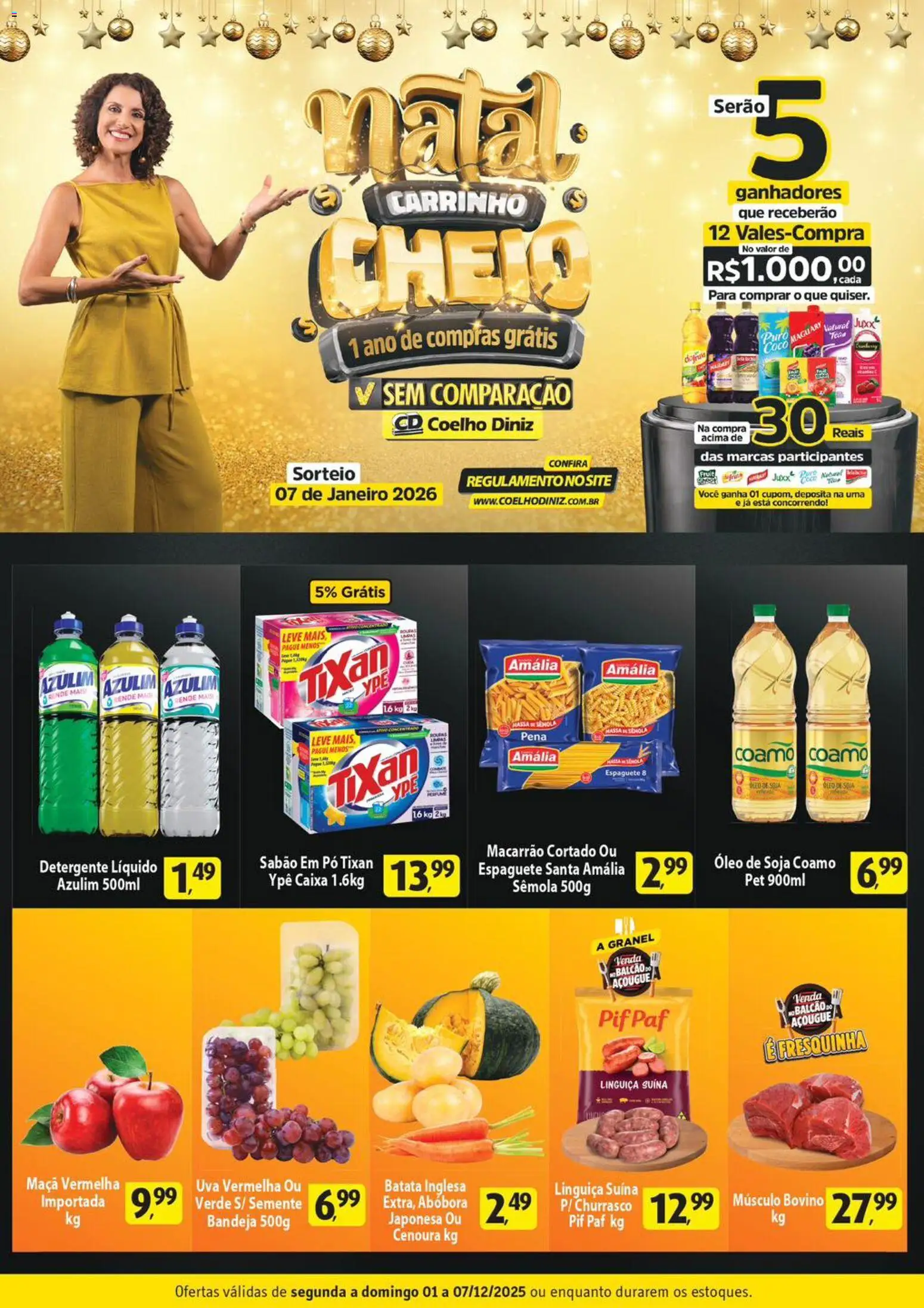 Pré-Visualização do folheto "Ofertas da semana" da loja Coelho Diniz válido a partir de 01/12/2025