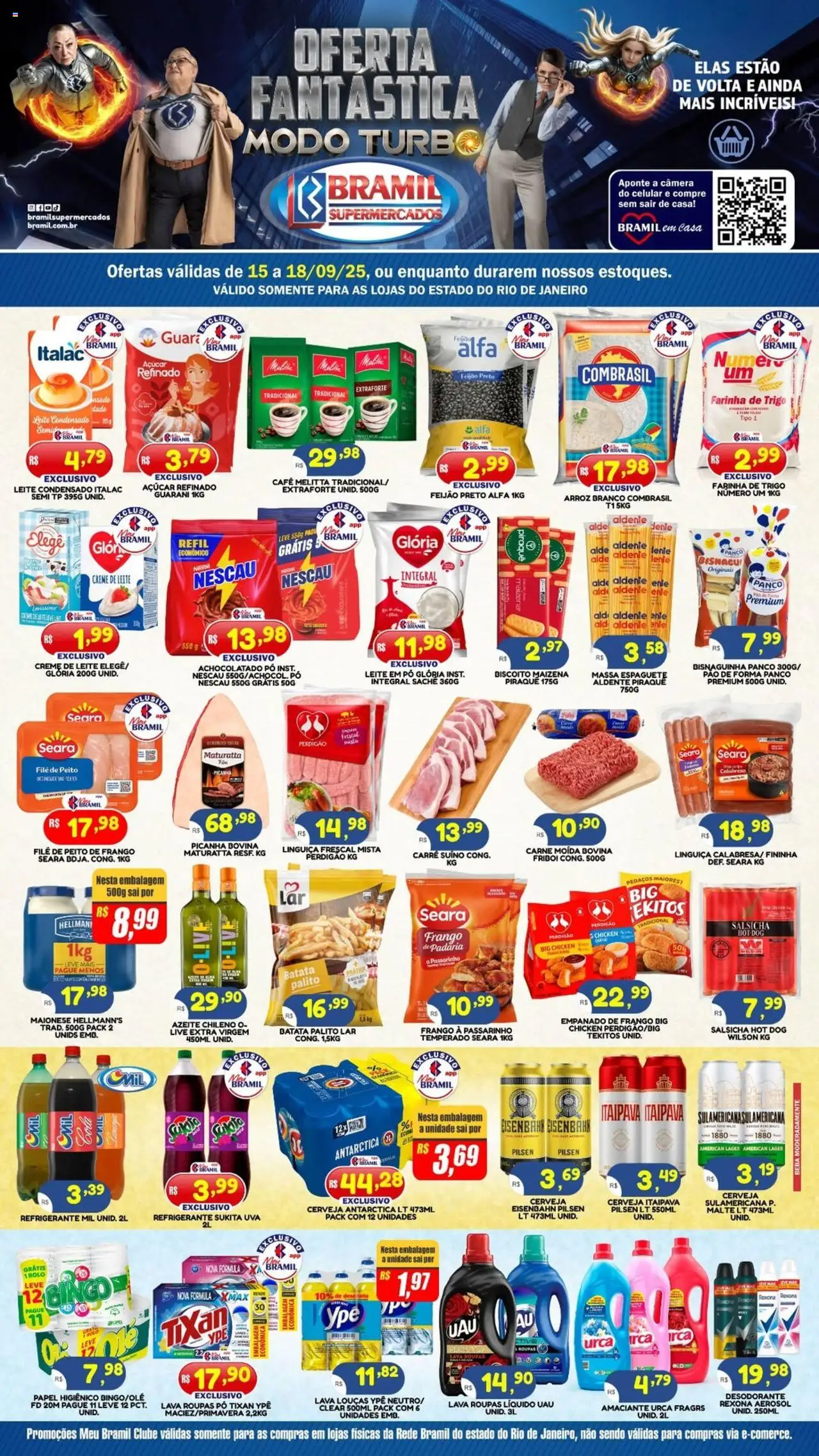 Bramil Supermercados folheto "Ofertas da semana" válido a partir de 15/09/2025 - número de página 1