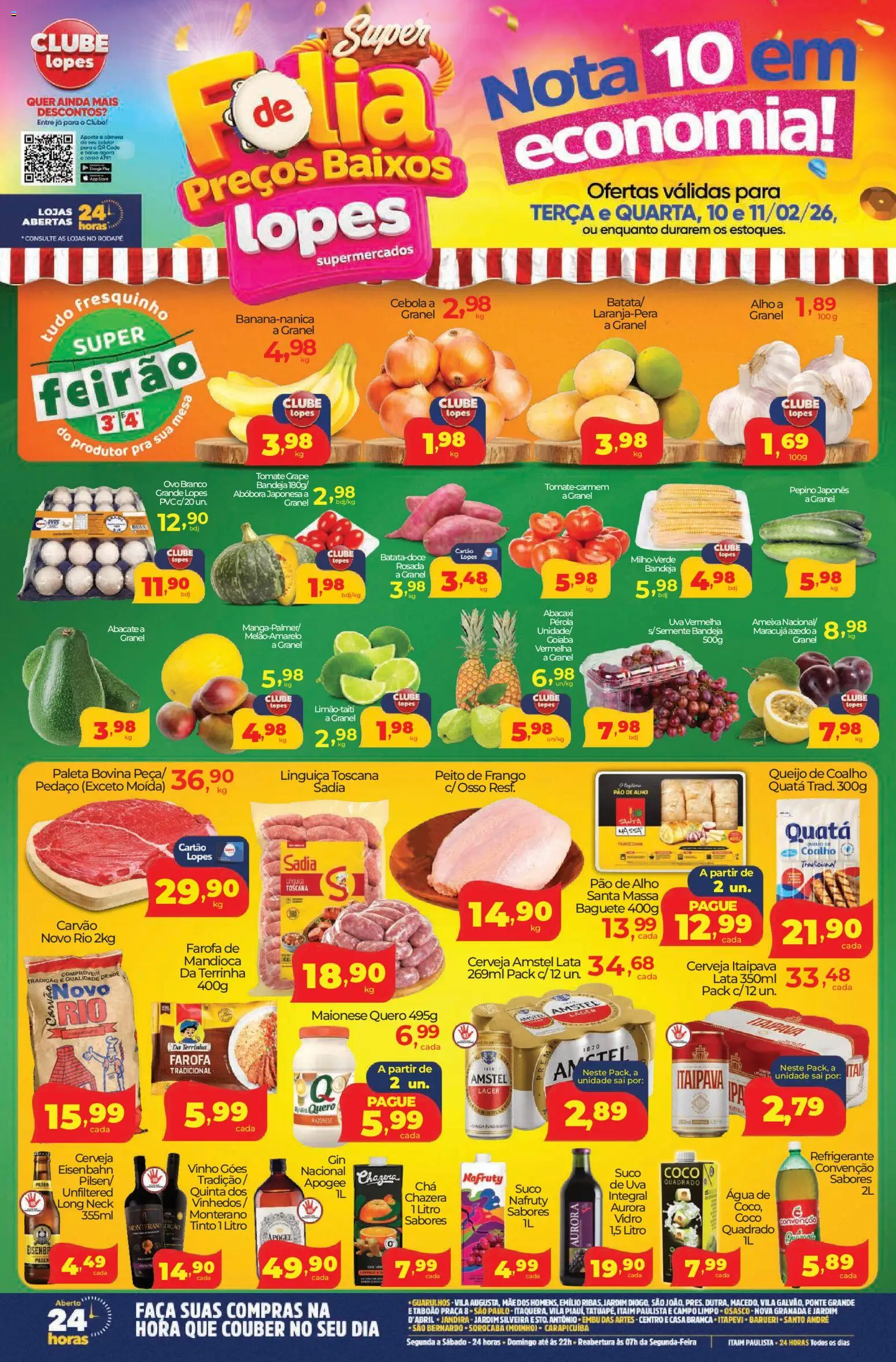 Pré-Visualização do folheto "Ofertas da semana" da loja Lopes Supermercados válido a partir de 10/02/2026