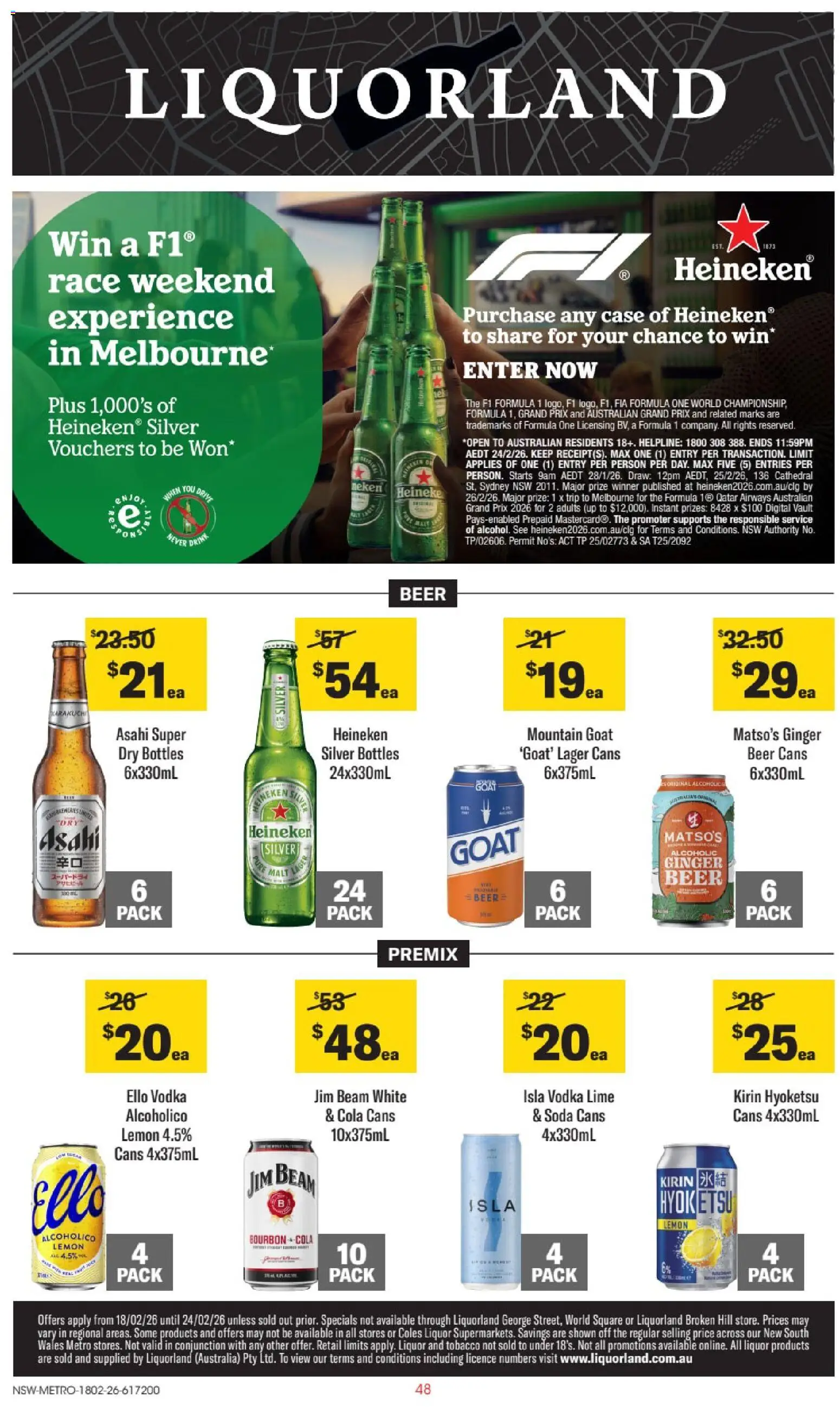 Preview of catalogue Catalogue NSW from shop Liquorland valid 18/02/2026
