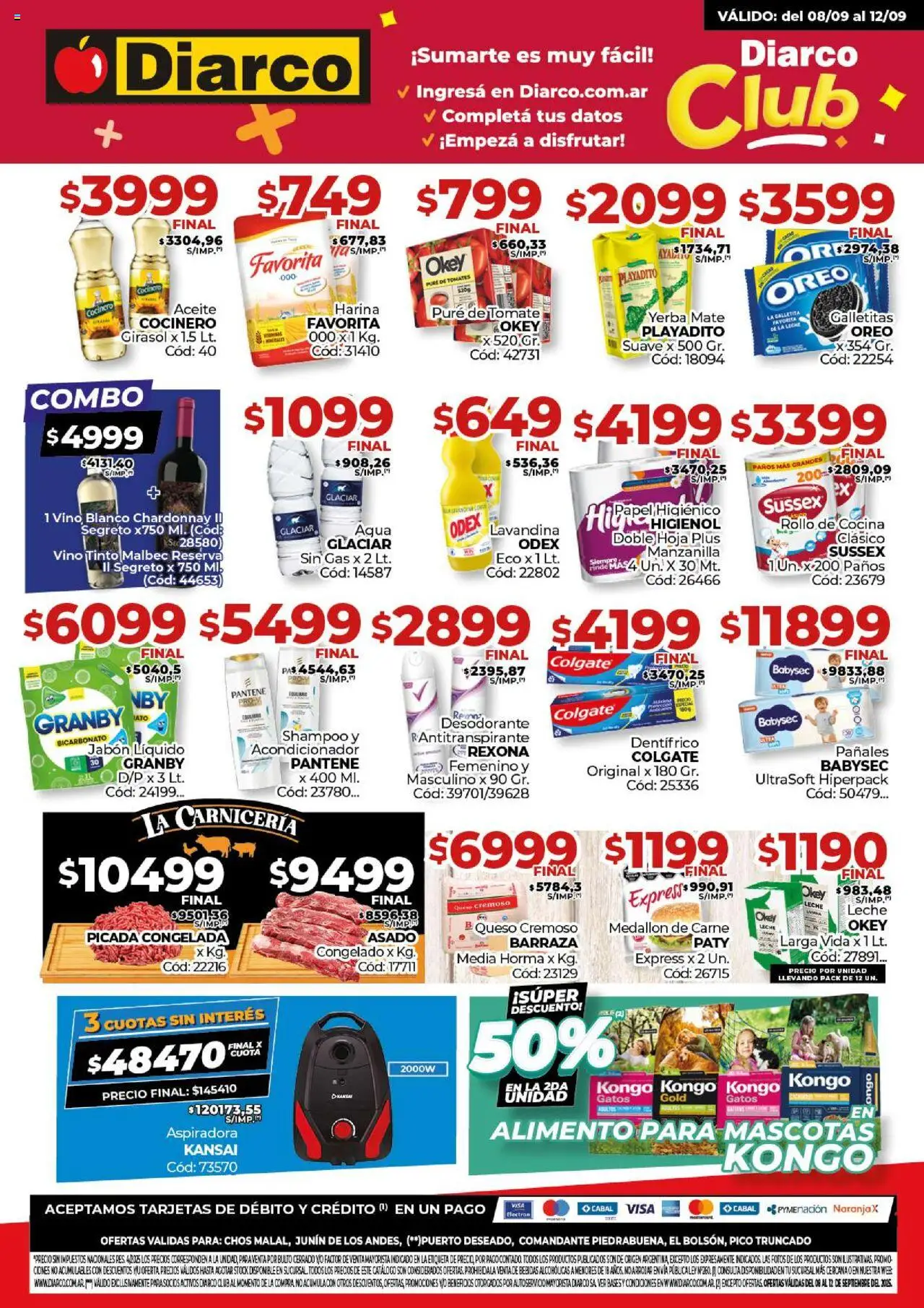 Diarco Ofertas Pueblo Sur del 08/09/2025 Online