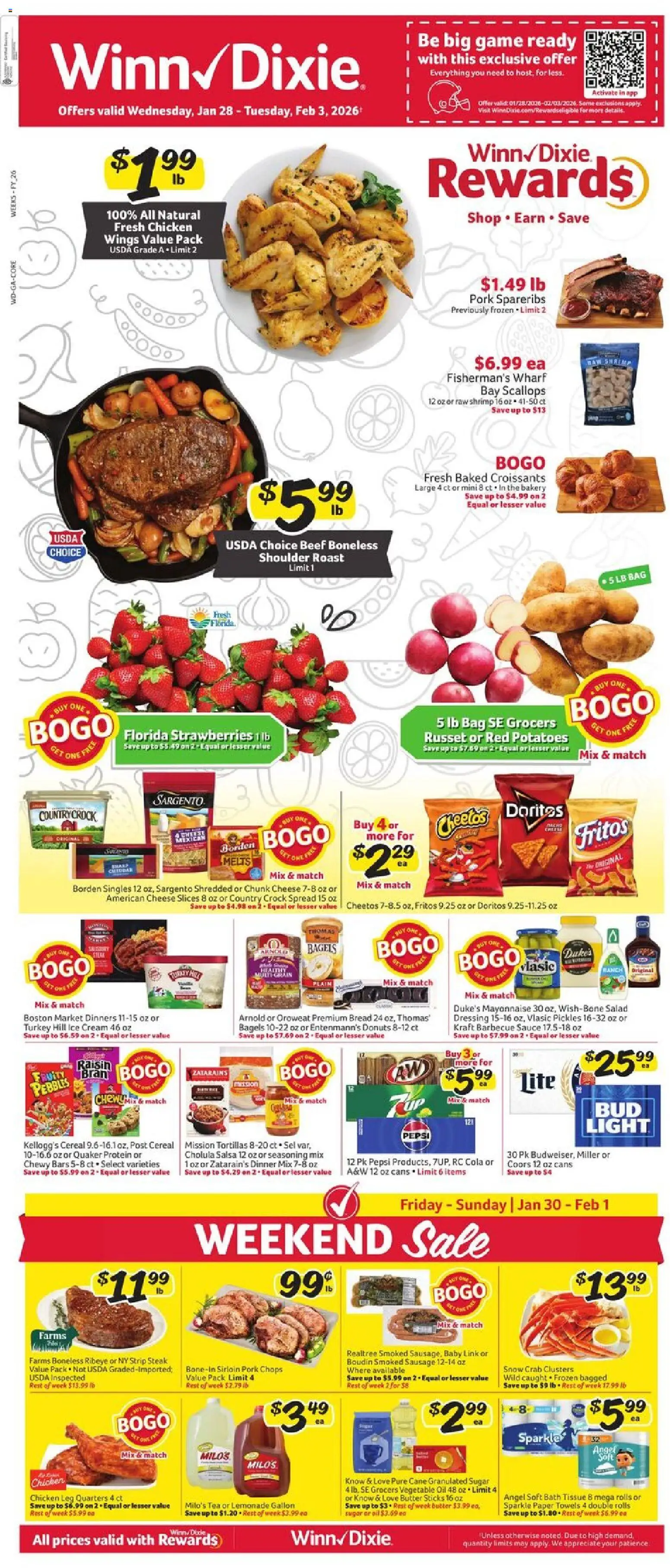 Ad Preview of Winn Dixie Weekly Ad from 01/28/2026