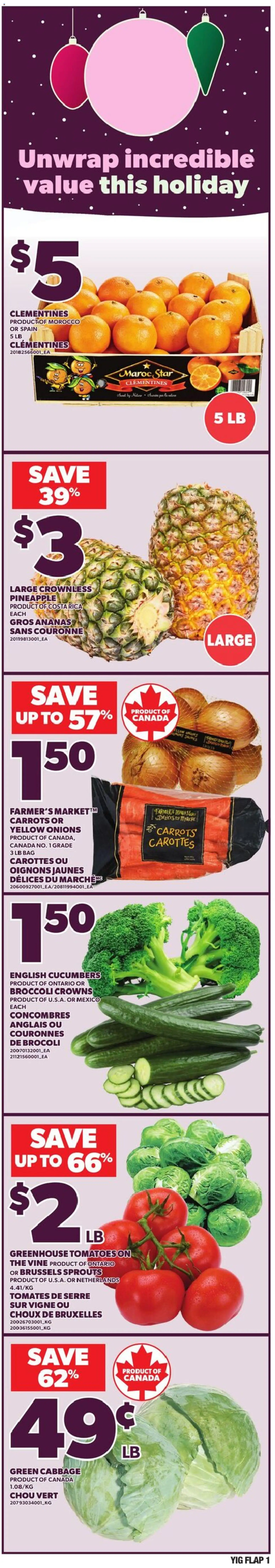 Preview of leaflet Weekly flyer / circulaire from shop Independent Grocer is valid from Dec 18, 2025