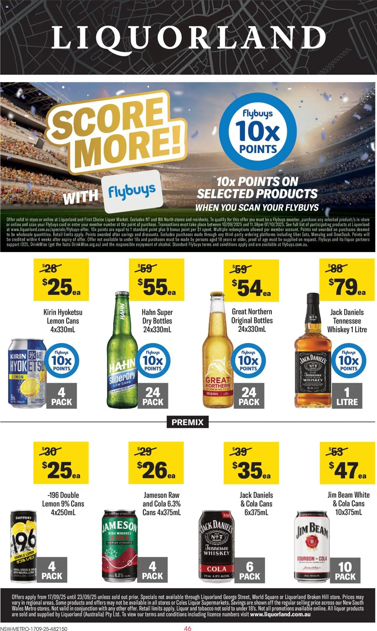 Liquorland catalogue valid from 17/09/2025 - page 1
