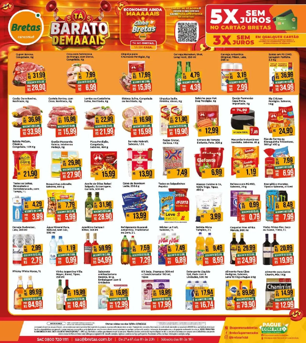 Bretas folheto "Ofertas Fim de semana" válido a partir de 19/09/2025 - número de página 1