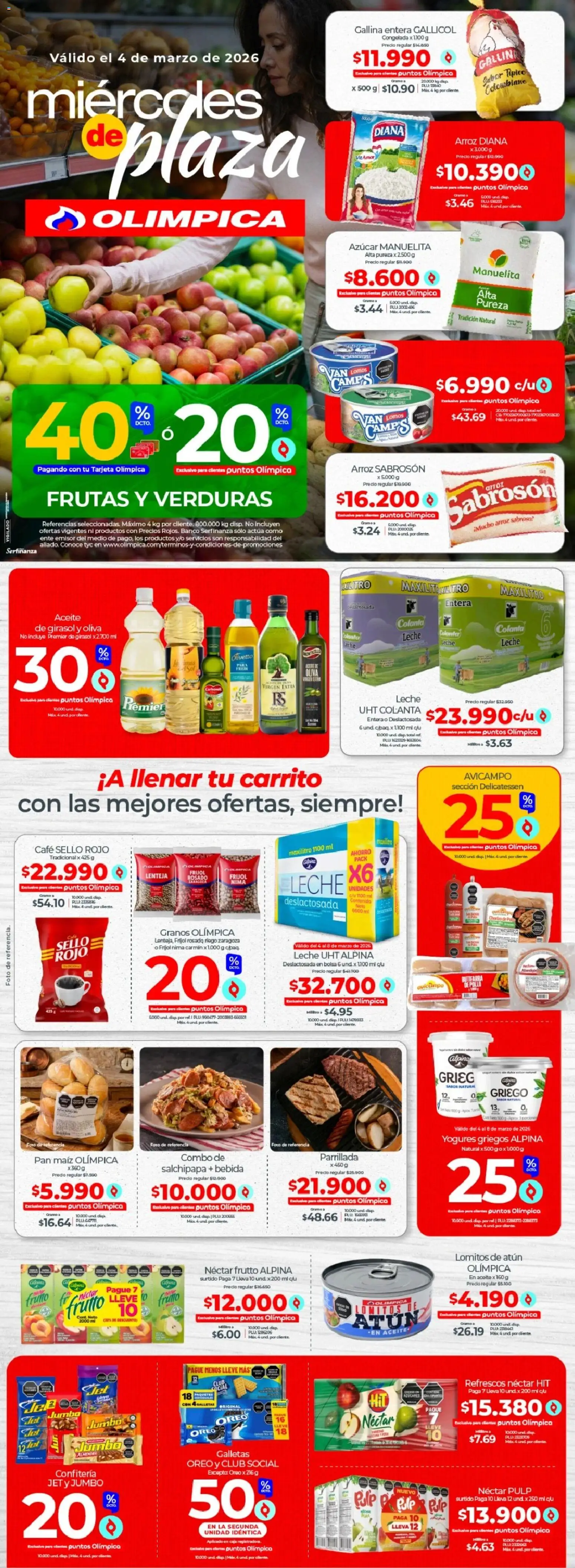  Vista previa del prospecto Olímpica catálogo del almacen Olímpica válida del 04/03/2026 al 04/04/2026