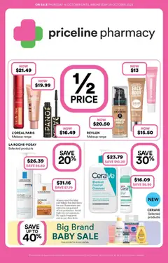Preview of catalogue Catalogue from shop Priceline Pharmacy valid 16/10/2025