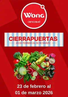 Vista previa de Catálogo de la tienda Wong válido desde 23/02/2026