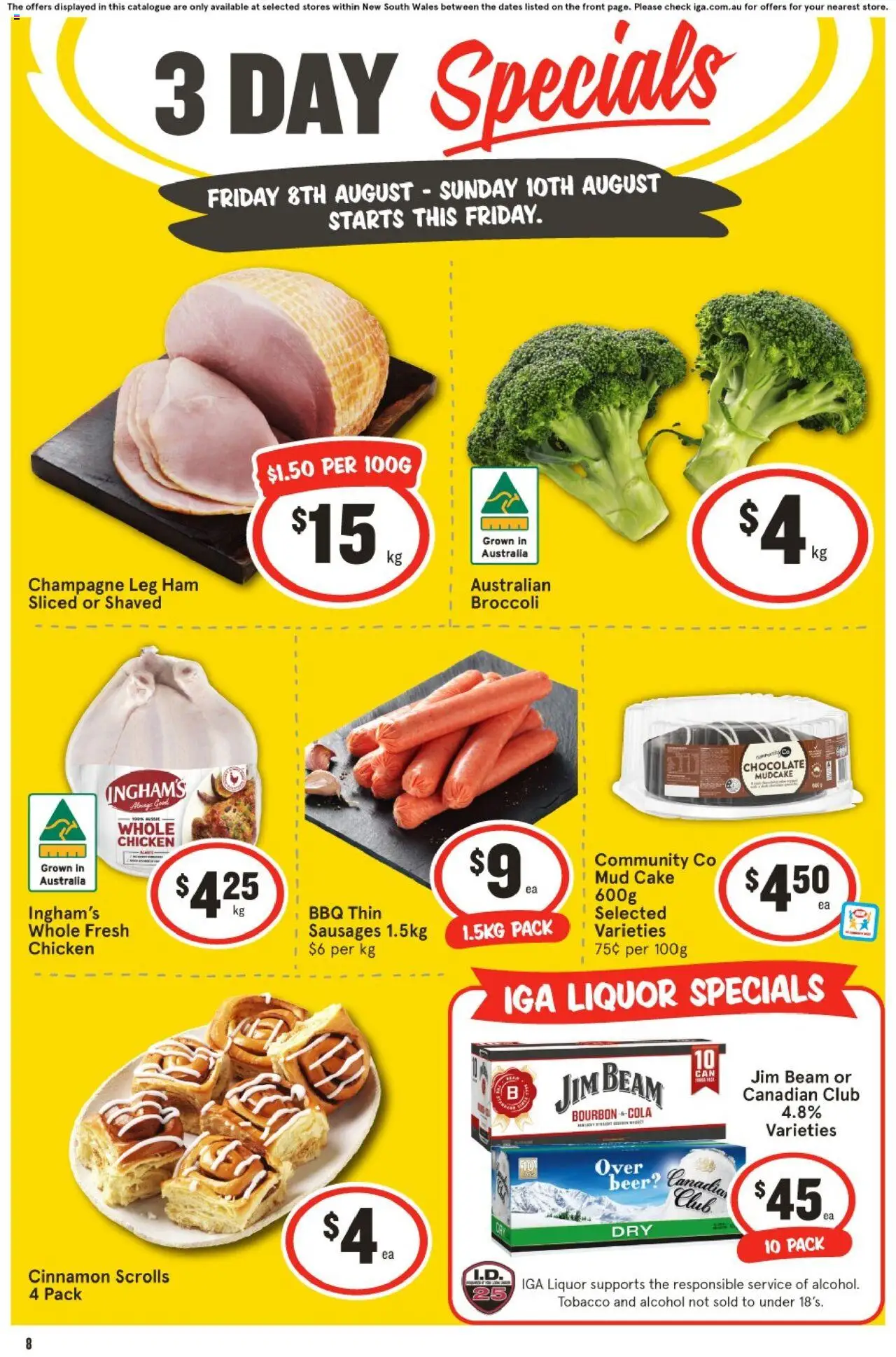 IGA catalogue valid from 08/08/2025 - page 1